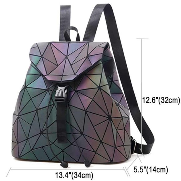 Geometric Hologram Backpack - Picture 3 of 5
